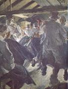 Anders Zorn stampdans i gopsmorsugan oil painting on canvas